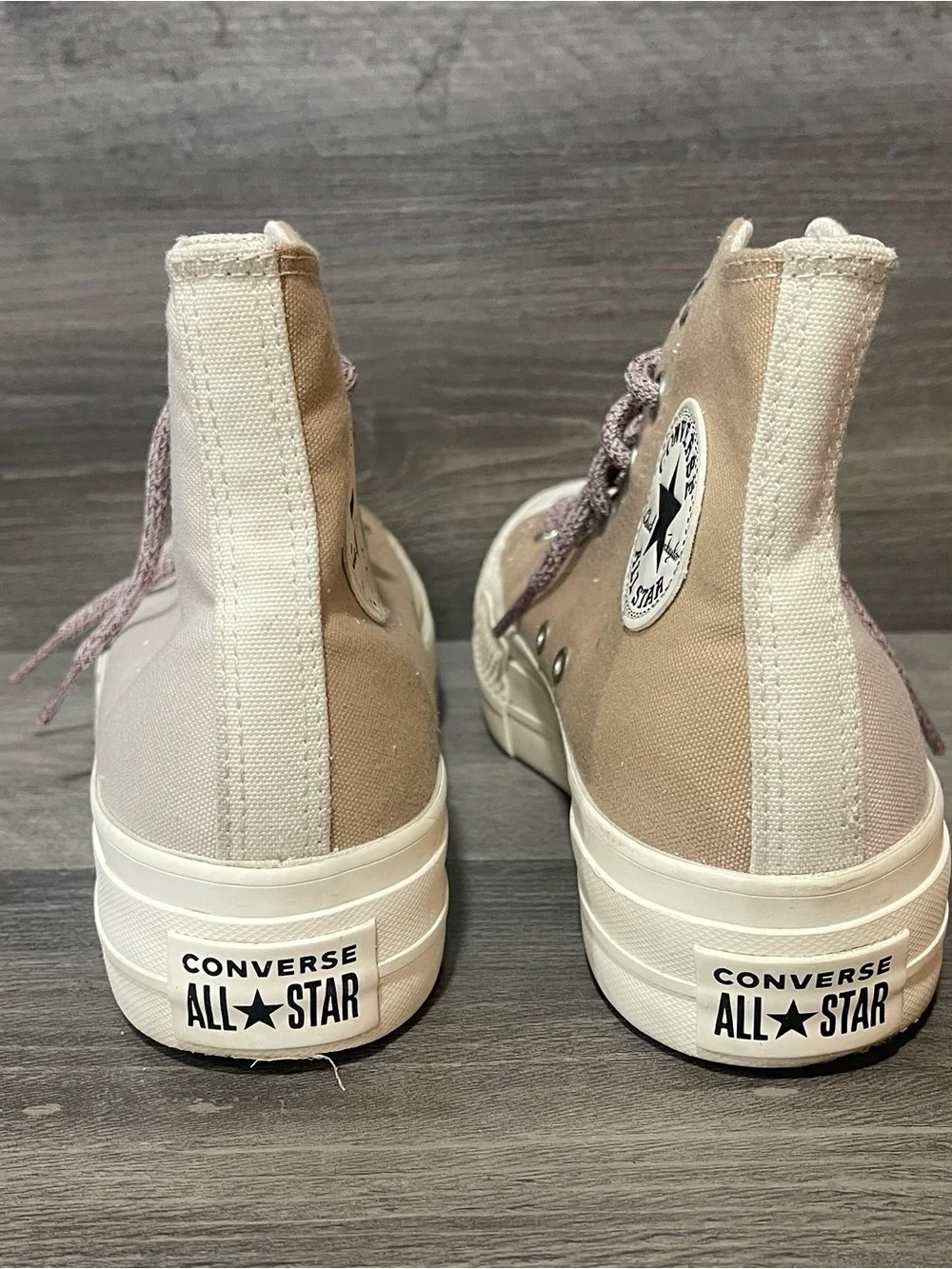 Converse Chuck Taylor Tri-Panel High Top Color Block Canvas Sneakers Women Sz 8 - Picture 5 of 9